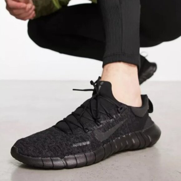 Nike Free Run 5.0 Next Nature Men's Running Shoes Black Size 12 CZ1884-004 New - Picture 2 of 6